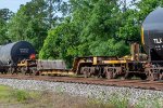  A depressed center flatcar rides north on M452 (Miami to Waycross)